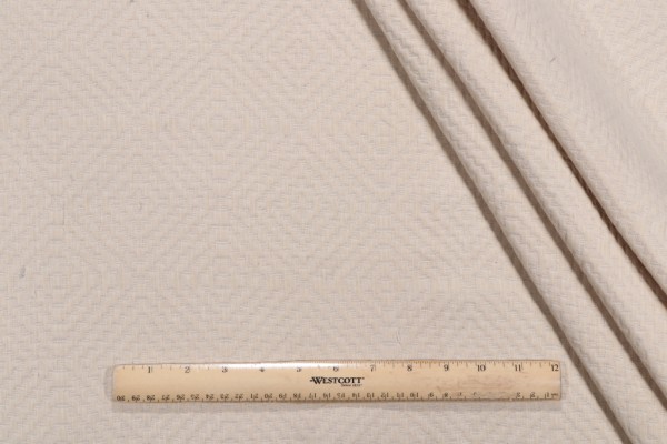 Waverly Serena Matelasse Upholstery Fabric in Cream