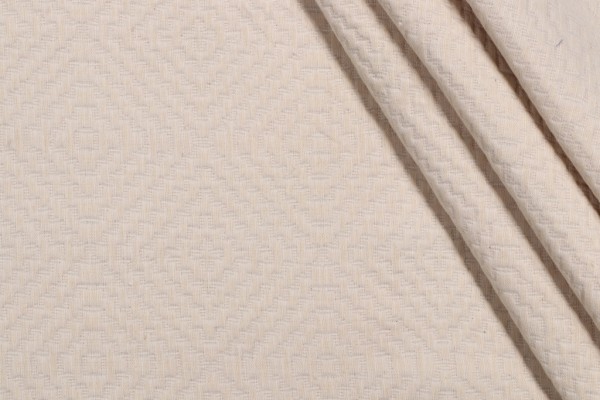 Waverly Serena Matelasse Upholstery Fabric in Cream