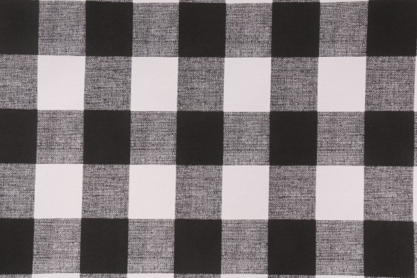 Premier Prints Anderson Printed Polyester Outdoor Fabric in Black