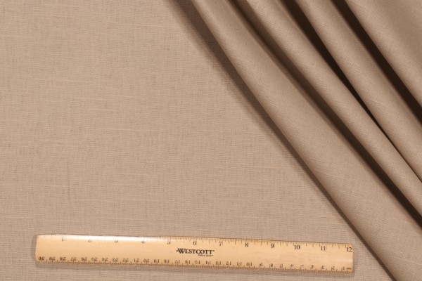 P Kaufmann Performance Linen Woven Decorator Fabric in Mushroom