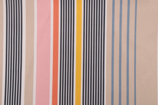 Richloom Multi Stripe Printed Polyester Outdoor Fabric in Picnic