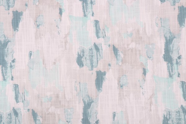 Premier Prints Splash - Slub Canvas Printed Cotton Drapery Fabric in Fountain