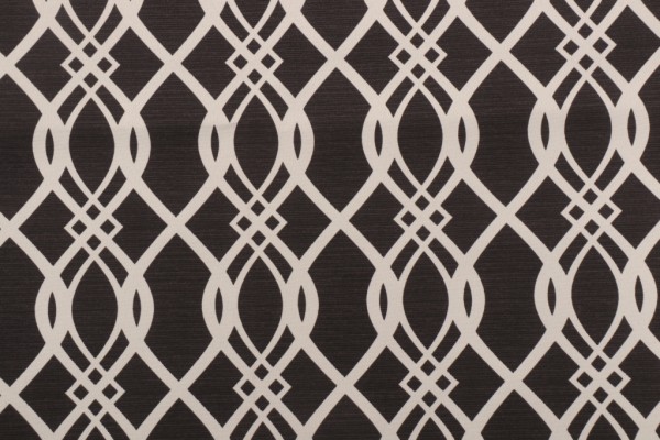 Mill Creek Hedda Printed Polyester Outdoor Fabric in Tuxedo
