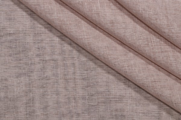 Pastoral Semi-Sheer Drapery Fabric in Linen