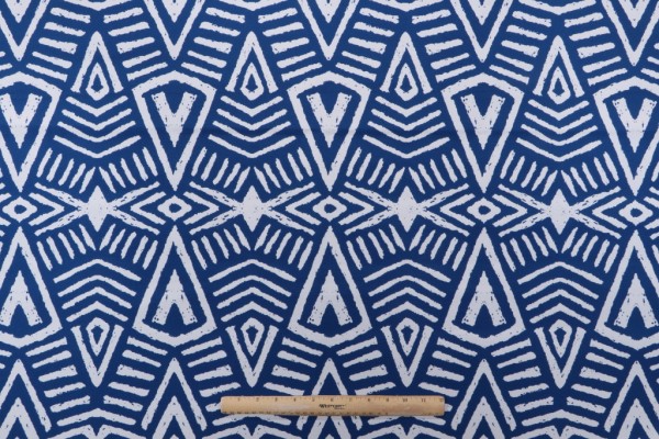 Click for 3.63 Yards Printed Polyester Outdoor Fabric in Marine Printed Polyester Outdoor Fabric in Marine