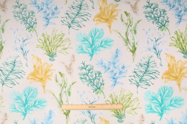 Mill Creek Jeju Printed Polyester Outdoor Fabric in Opal