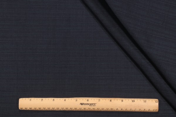 Grayton Solid Woven Oudoor Fabric in Navy Blue