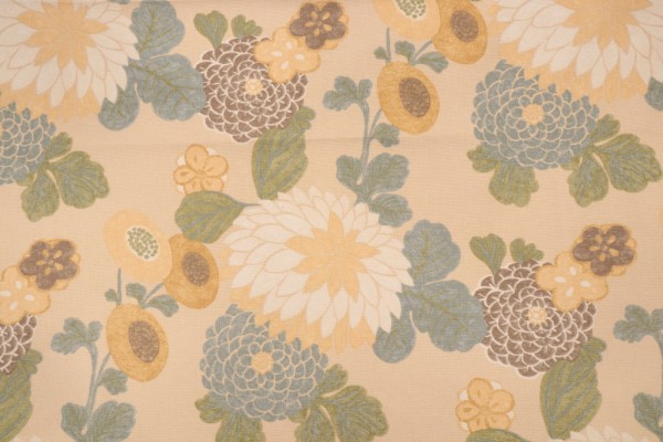 Thibaut Coco F93223 Printed Linen Drapery Fabric in Sand