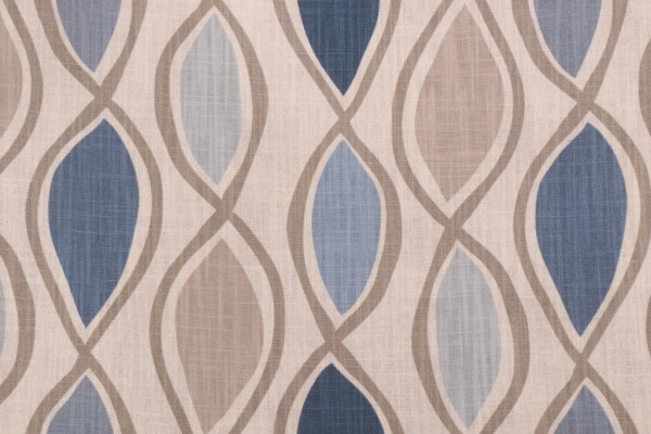Richloom Dervish Printed Cotton Drapery Fabric in Horizon