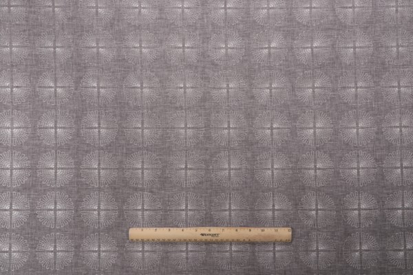 Studio NYC Array Embroidered Drapery Fabric in Smoke