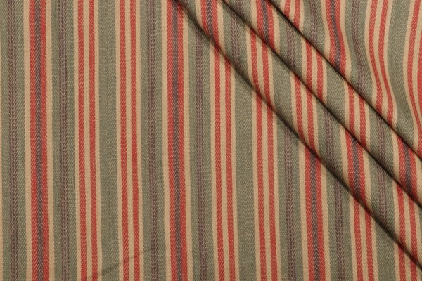 Thibaut Sullivan Stripe W79107 Woven Upholstery Fabric in Green