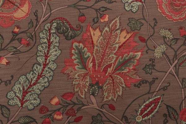 Thibaut Dorchester F93351 Printed Drapery Fabric in Camel
