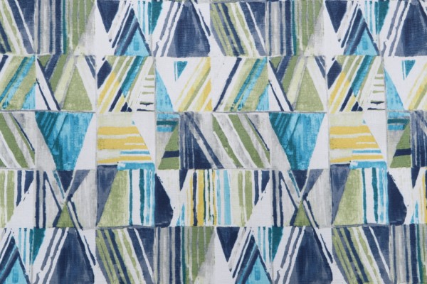 Mill Creek Olwyn Printed Polyester Outdoor Fabric in Tailwind