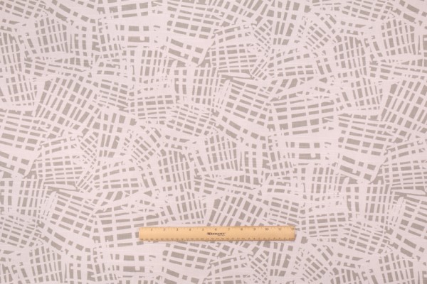 Waverly Waffling Printed Cotton Drapery Fabric in Slate