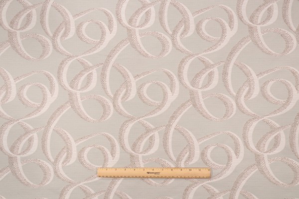 Richloom Platinum Collection Luke Woven Tapestry Upholstery Fabric in Mist