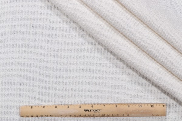 Flynn Woven Upholstery Fabric in Snow