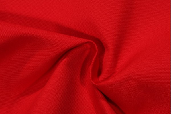 Sample of Sunbrella Canvas Woven Yarn Dyed Acrylic Outdoor Fabric in Logo Red 