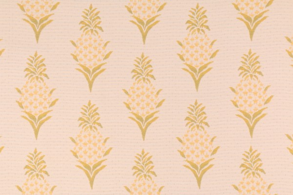 Pineapple Solution Dyed Acrylic Outdoor Fabric in Sunflower