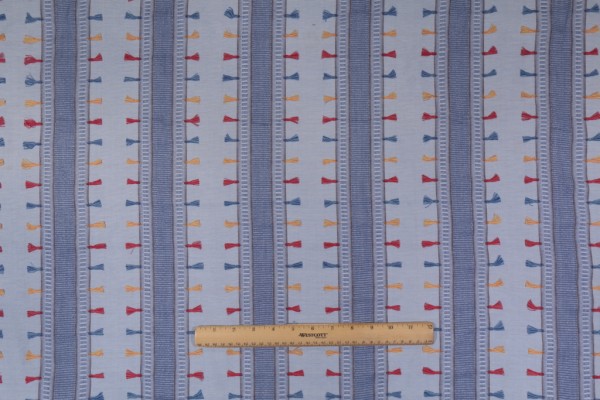 Onyx Age Lily Stripe-37 Woven Cotton Decorator Fabric