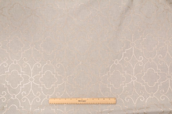 Dena Home Wow Factor Embroidery Drapery Fabric in Moonstone