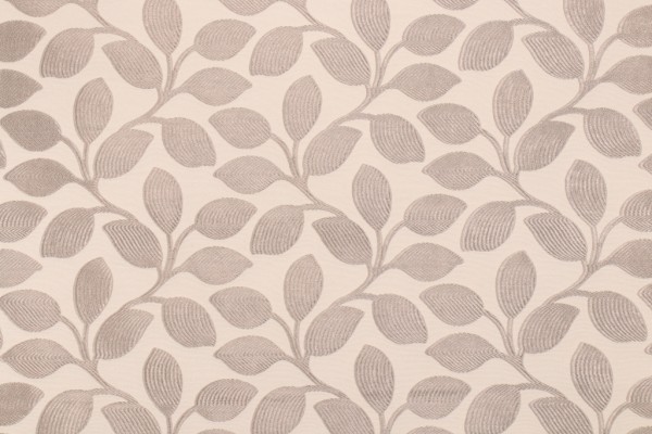 Iman Home Foliage Filigree Woven Decorator Fabric in Platinum