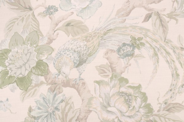 Kaufmann Valentina Printed Cotton Drapery Fabric in Foam
