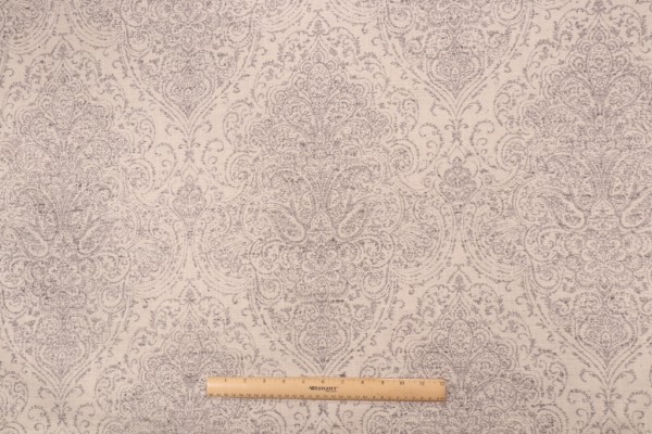 Damask Upholstery Fabric in Dove