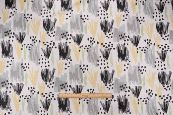 Richloom Flicker-Diamond Tech Printed Polyester Outdoor Fabric in Stone