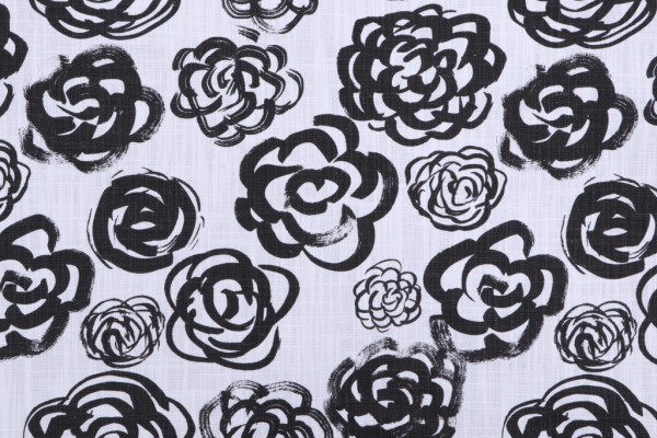 Premier Prints Phoebe Printed Cotton Drapery Fabric in Ink