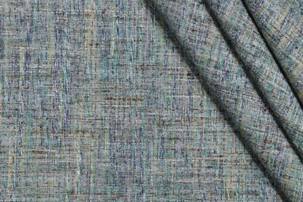Leslie Jee Textiles Melange Woven Upholstery Fabric in Seaglass