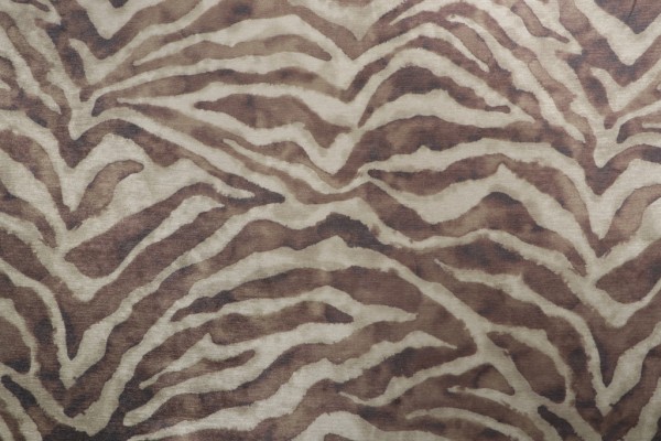Kaufmann Banjar Printed Chenille Decorator Fabric in Bronze