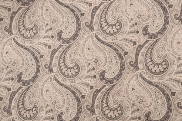 Waverly Knightsbridge Printed Linen Drapery Fabric in Platinum