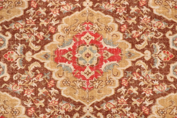 Covington Jaipur Printed Linen Blend Drapery Fabric in 389-Moroccan