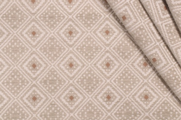 Crypton Tanvi High Performance Woven Chenille Upholstery Fabric in Fawn