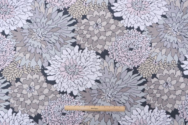Magnolia Home Vincent Printed Cotton Drapery Fabric in Blossom