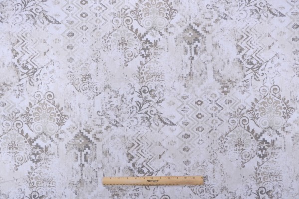 Magnolia Home Austin Printed Cotton Drapery Fabric in Sand