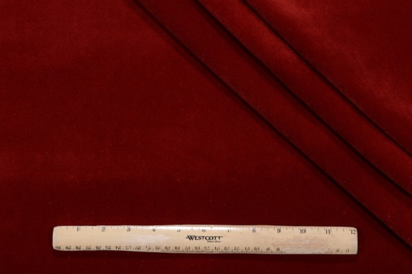 Crypton Sintra High Performance Velvet Upholstery Fabric in Fire