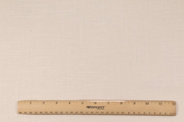 Covington Jefferson Linen Drapery Fabric in 101 Antique White