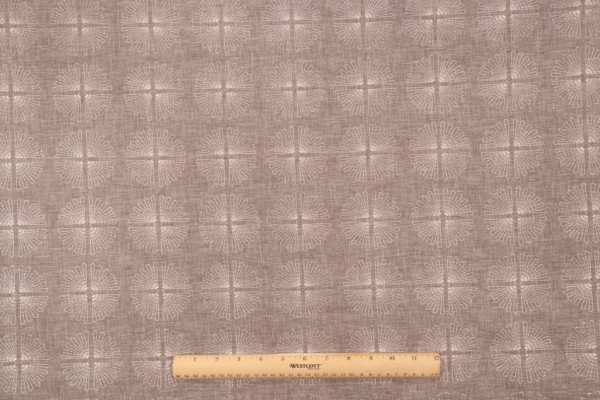 Studio NYC Array Emb Embroidered Drapery Fabric in Smoke
