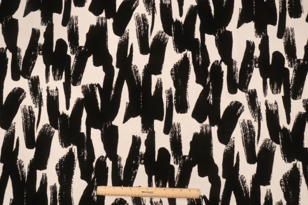 P Kaufmann Sumi Woven Flocked Decorator Fabric in Domino