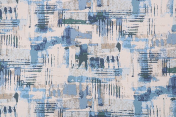 Mill Creek Camoola Printed Polyester Outdoor Fabric in Denim