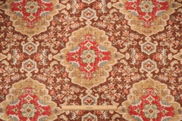 Covington Jaipur Printed Linen Blend Drapery Fabric in 389-Moroccan