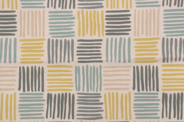 Covington Ernie Printed Cotton Drapery Fabric in 592-Spa