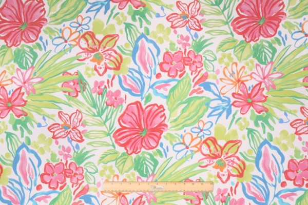 Click for 2.25 Yards Richloom Valeda Printed Polyester Outdoor Fabric in Island Richloom Valeda Printed Polyester Outdoor Fabric in Island