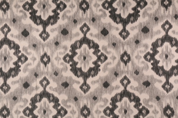 Richloom Inkwell Printed Cotton Linen Drapery Fabric in Stone