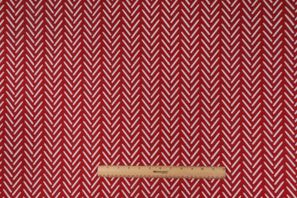 Richloom Afton Printed Polyester Outdoor Fabric in Red