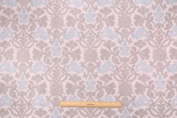 Click for 2.63 Yards Waverly Anika Printed Cotton Drapery Fabric in Spa Waverly Anika Printed Cotton Drapery Fabric in Spa