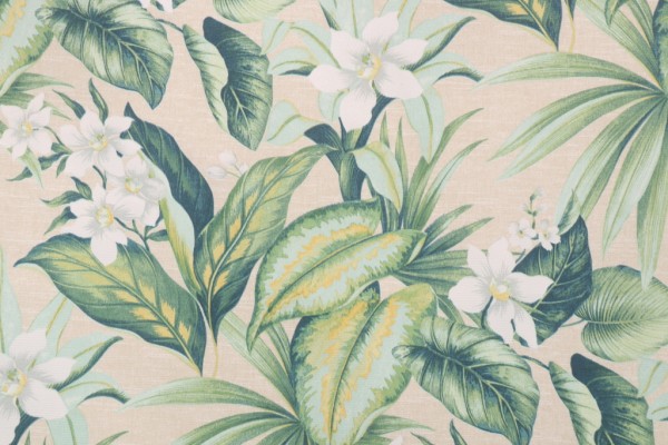 Richloom Solarium Tahiti Printed Polyester Outdoor Fabric in Breeze