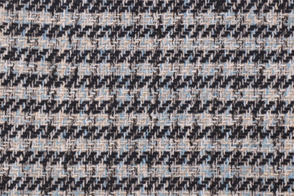 Perfomatex Coco Houndstooth Woven High UV Polyester Outdoor Fabric in Indigo