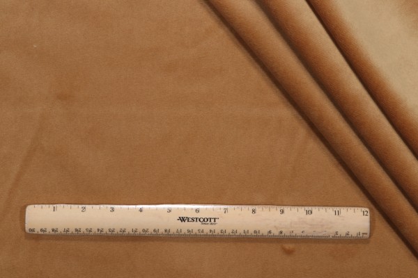Kaufmann Merit High Performance Velvet Upholstery Fabric in Nugget